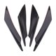 thumbnail image 3 of 4 piezas del coche universal parachoques delantero spoiler labio aletas divisor negro, 3 of 3