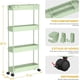 thumbnail image 2 of Carrito de almacenamiento delgado de 4 niveles, organizador de baño, utilidad rodante, estantería móvil deslizante para oficina, cocina, 2 of 3