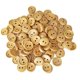 thumbnail image 2 of 100pcs vintage 2 agujeros botones de madera para coser scrapbooking marrón oscuro 15mm, 2 of 5