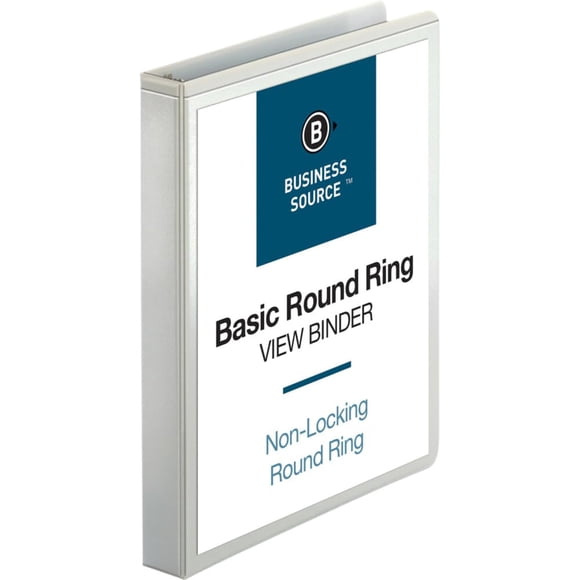 Ver Binder Business Source 1 anillo redondo de polipropileno sin PVC
