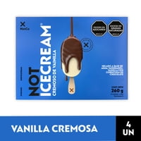 Helado Vegetal Noticecream Paleta Vainilla Con Cobertura De Chocolate 260 G Notco