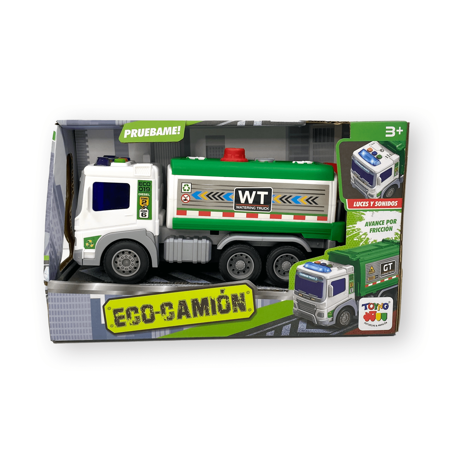 Juguete Camión Eco Tanque Agua Luces Sonidos - Toyng