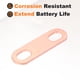 thumbnail image 4 of Uxcell 10Pcs Paso Fila 0.8"(20mm) Conector de Barra Colectora de Cobre Rojo para Celdas LiFePO4, Color Cobre Rojo, 4 of 6