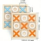 thumbnail image 2 of Wooden XO Triple Well Chess Parent-child Interaction Game Board Game Building Blocks Children Early Education Puzzle Toy Classical Family Board Game, Strategy Board Game, 2 of 3