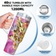 thumbnail image 5 of Caballeros Dorados Vaso aislado de acero inoxidable con asa, diseño temático, regalo para familia, amigos y fans; incluye pajita y encaja en el portavasos estándar, 40 oz, 5 of 6