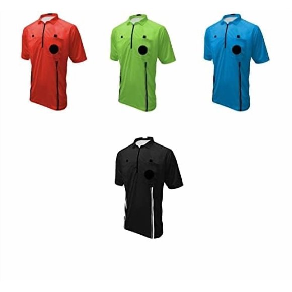 Conjunto de 4 camisetas de árbitro 1 Stop Soccer talla Y-Large