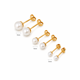 thumbnail image 2 of Aros Perla Cultivada Casquillo 4mm N2 Oro 18k 0.90gr Mujer Dorado, 2 of 4