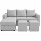thumbnail image 1 of Sofa Seccional 3C Lusso Gris Claro Chaise Lounge Ambos Lados, 1 of 4