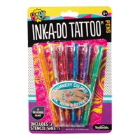 Set De Marcadores De Tatuajes Toysmith Ink-A-Do 6 Colores Con Plantillas