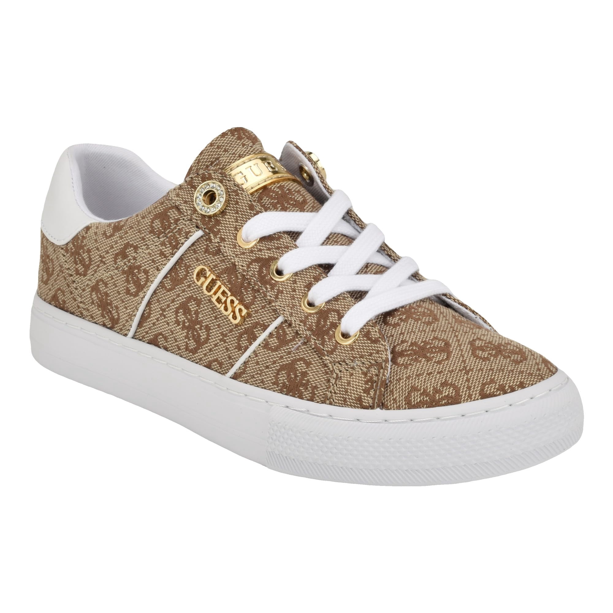 Zapatilla Guess Loven Para Mujer, Tamaño Mediano, Marrón 219, Talla 5
