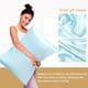 thumbnail image 5 of PiccoCasa Funda de Almohada de Seda de 19 Momme para Almohada Tamaño King, Azul Claro, 20"x36", 5 of 7