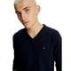 thumbnail image 2 of Jersey Tommy Hilfiger para hombre, colección 2024, cuello en V, azul marino, XXL, 2 of 3