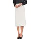 thumbnail image 4 of INSPIRE CHIC Falda Lápiz Estilosa para Mujer con Cintura Alta y Abertura Trasera para Trabajo y Uso Casual XL Blanco Crema, 4 of 5