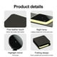 thumbnail image 5 of Cargador inalámbrico 3 en 1 con carga rápida de 15 W, diseño plegable, alineación magnética para teléfono, reloj y auriculares, compatible con varios dispositivos, entrada Type-C.-Negro, 5 of 5