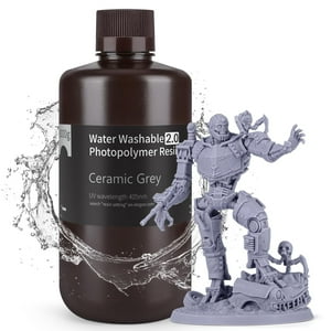 Impresora 3D De Resina Elegoo Mejorada, Lavable Con Agua 2.0, Gris, 1 Litro
