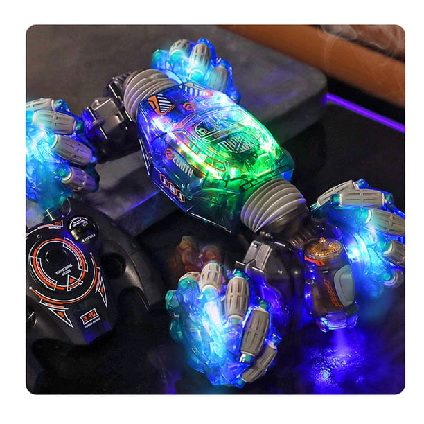 Auto Acrobático Doble Cara 4X4 RC Control Remoto Gestos 2.4G azul para entretencion