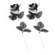 thumbnail image 3 of Rosas Artificiales Con Globos Oculares Fiesta De Disfraces De Halloween Negro Con Blanco, 3 of 5