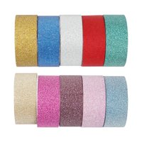 Bothyi - 10 Unidades De Cinta Adhesiva Para El Día De San Valentín, Cinta Adhesiva Para Planificador, Fabricación De Tarjetas, Diario, Purpurina