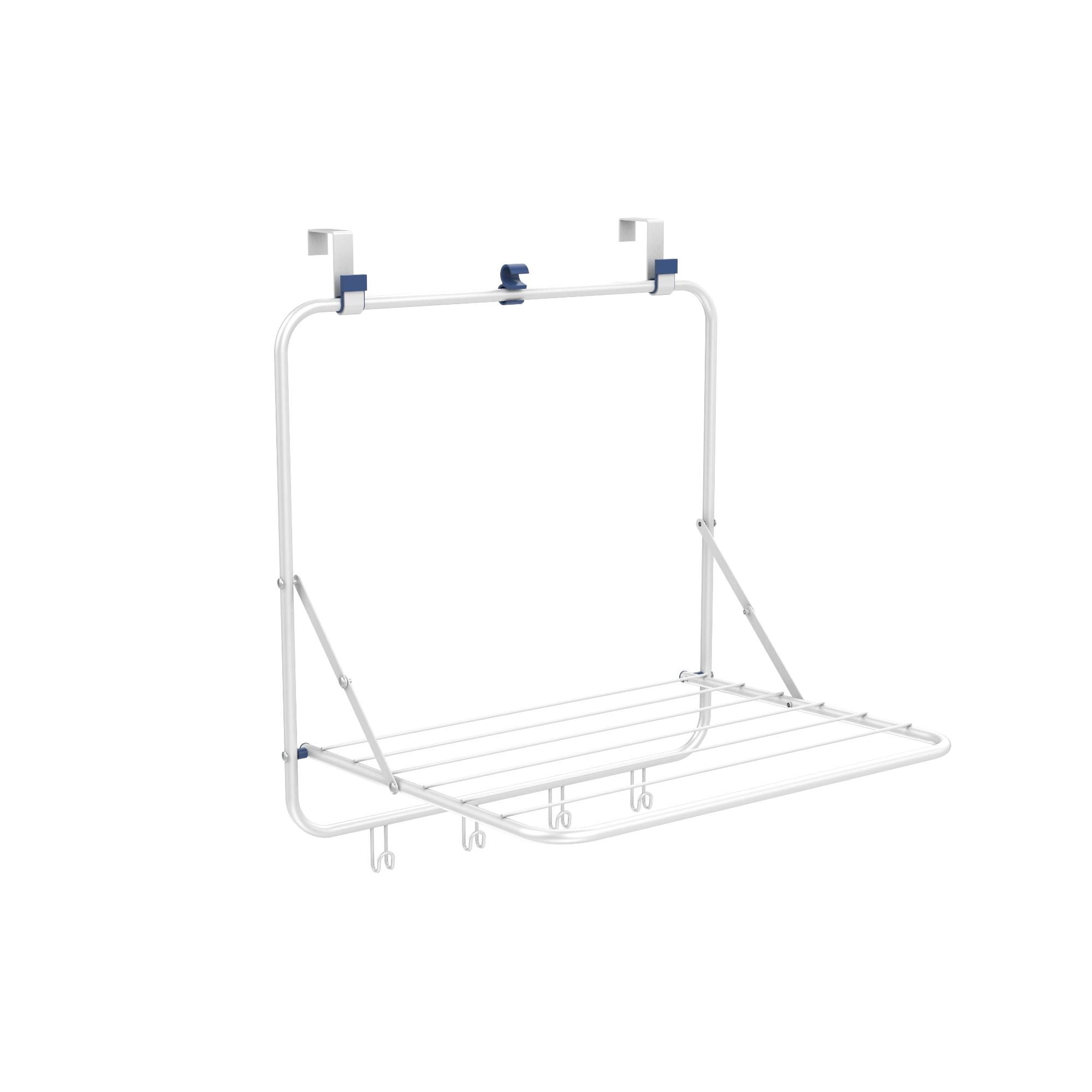 Haus - Tendedero De Pared Plegable 1 Pieza Acero - Plástico Blanco