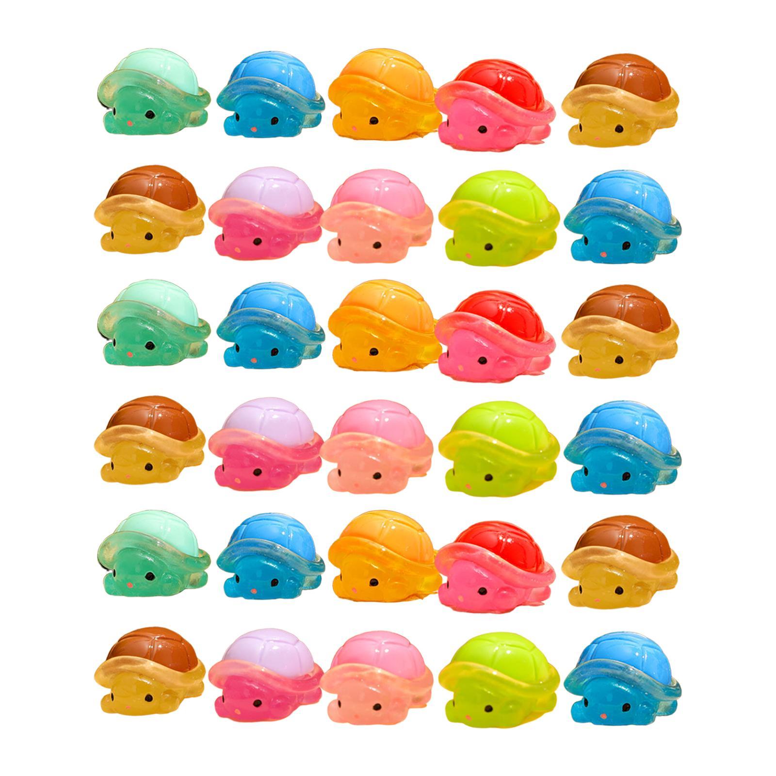 Bothyi - 30 Tortugas Luminosas En Miniatura De Resina Para Hacer Tú Mismo Paisajes Para El Escritorio Interior Del Dormitorio