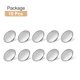thumbnail image 3 of Uxcell 10pcs Botón de Metal Antiguo 20mm Botones de Costura Redondos de Metal Plata, 3 of 7