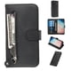 thumbnail image 1 of Funda con Cremallera para Samsung Galaxy S10, Carcasa Cartera de Cuero PU con Soporte y Tarjetero, 1 of 5
