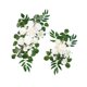 thumbnail image 4 of 2 Piezas De Flores Artificiales Para Arco De Boda, Para Fondo De Pared, Puerta De Entrada, Color Blanco, 4 of 5