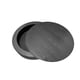 thumbnail image 3 of 39.37'' Round Coffee Table with Storage Solid Wood Veneered Modern Coffee Table Accent Tea Table for Living Room, Bedroom, Apartment or Office, Black, 3 of 3