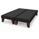 thumbnail image 1 of Base De Cama Europea 2 Plazas Dividida 190 Cm Largo - Negro, 1 of 5