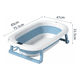 thumbnail image 4 of Tina Bebe Bañera Belug Plegable Con Termometro azul celeste, 4 of 5