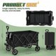 thumbnail image 2 of Carro plegable PEAKUNWIND de alta resistencia, carga de 204 kg, 2 of 9