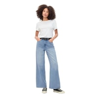 Pantalones Vaqueros Gap Para Mujer, Talle Alto, Pierna Ancha, Color Bergie, Color Bergie, 24 Reg