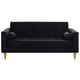 thumbnail image 1 of Sofa Retro 3C Felpa 04 Negro, 1 of 6