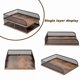 thumbnail image 3 of Bandeja ZNMYDMT de madera y metal, 2 niveles, negra, 3 of 7