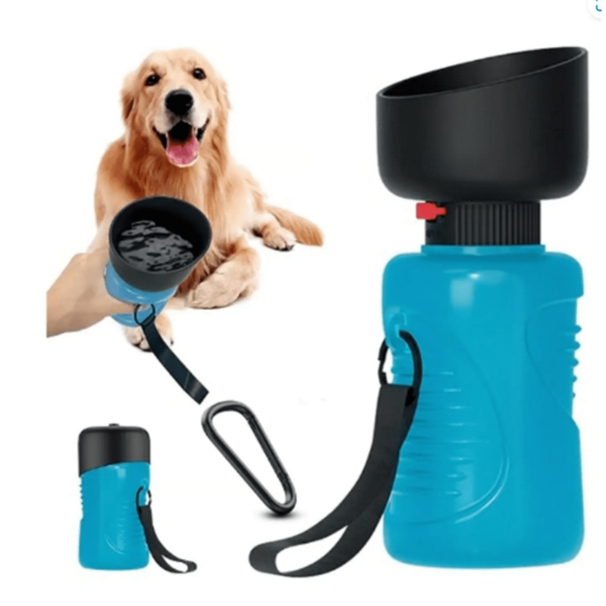 Genérico - Botella De Agua Para Perros Con Hebilla De Bucle 500 Ml