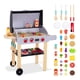thumbnail image 1 of Parrilla de juguete Play Barbecue Toy Grill OOOK de madera para niños con comida y herramientas para mayores de 3 años, 1 of 9