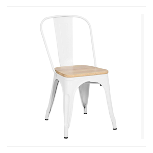 Oh! Mi Hogar ® - Silla Tolix Asiento De Madera