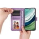 thumbnail image 3 of Funda tipo cartera FOXDOCK para Huawei Mate 60 Pro , diseño girasol en relieve, cuero PU, cierre magnético, soporte y tarjetero, 3 of 5