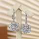 thumbnail image 3 of Shiny Zircon Flower Hook Earrings for Women - Perfect for Daily Wear and Gift Giving, 3 of 4