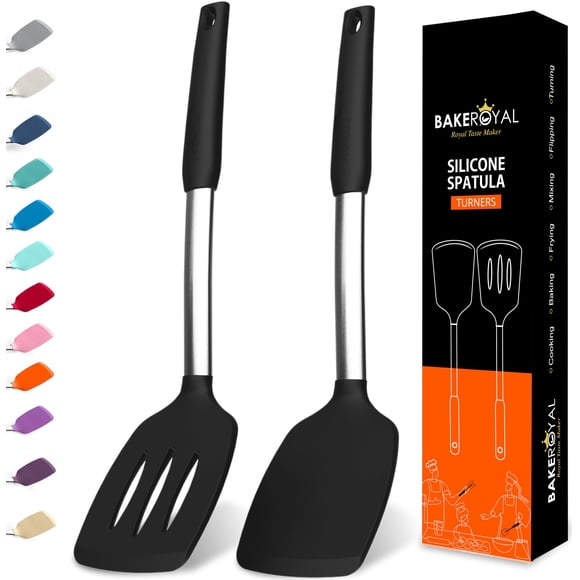 Juego de espátulas de silicona Bake-Royal Turner, resistentes al calor, 315 °C