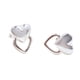 thumbnail image 1 of Aros Apegados Doble Corazón, Plata 925, 1 of 2