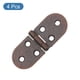 thumbnail image 3 of Bisagra de Mesa Plegable Uxcell, Paquete de 4 Bisagras de Mesa de Máquina de Coser de Borde Redondeado de Hierro de 270 Grados para Gabinete, Bronce Rojo, 3 of 7