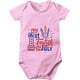 thumbnail image 1 of Mono de manga corta con estampado de letras del 4 de julio para niños pequeños, ropa para niños de 18 meses (rosa-A, 18-24 meses), 1 of 7