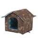 thumbnail image 5 of Casas para para el invierno, al aire libre, impermeables, cálidas, resistentes a la intemperie, cama para , perrera para , Cuadrado M Marrón forma cuadrada m Marrón, 5 of 5