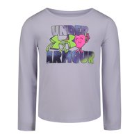 Remera De Manga Larga Under Armour Ua Logo Corazón Morado Talle 4