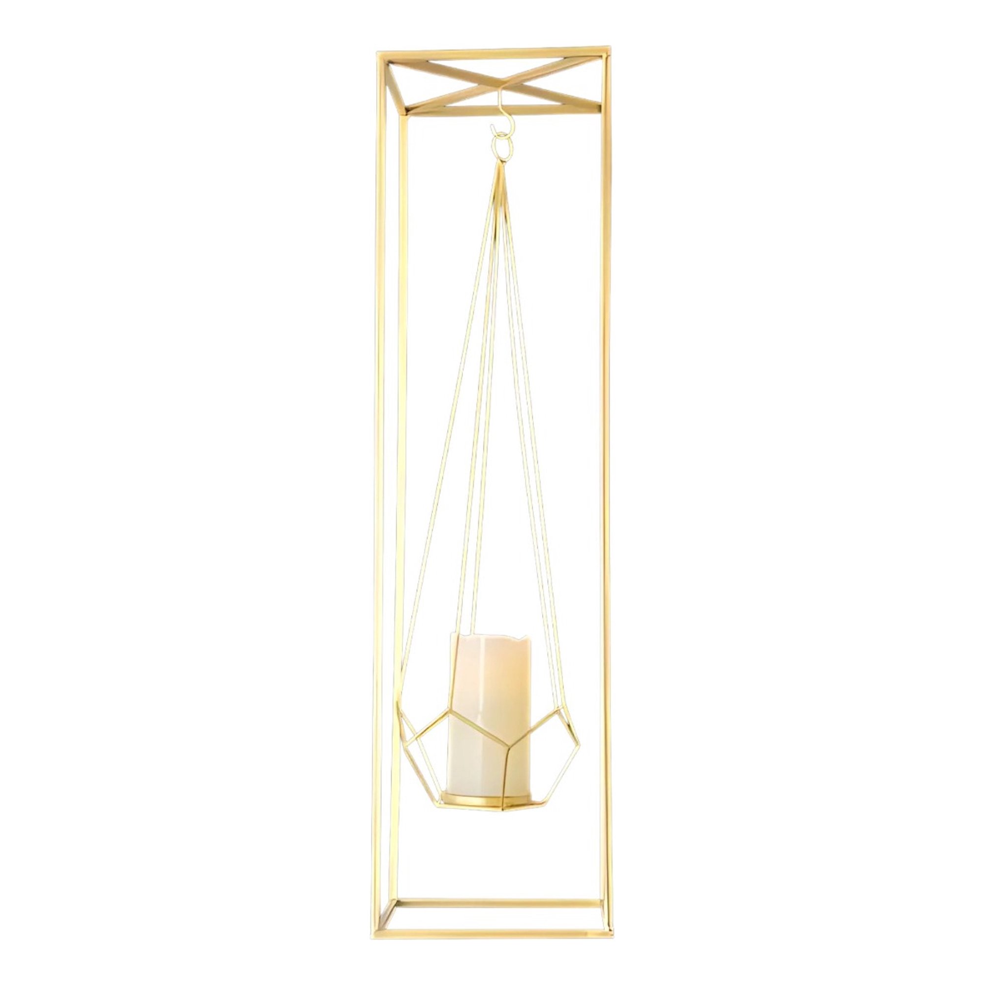 Genérico - Portavelas Decorativo Candelabro Pentágono Geométrico Jhn