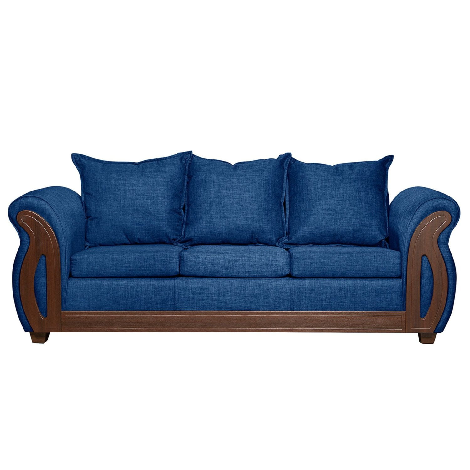 Ruzam Mobel - Sofá 3 Cuerpos Isidora Azul