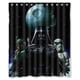 thumbnail image 1 of Cortina de ducha de Star Wars, juego de cortina de baño con ganchos, tamaño 60 x 72 pulgadas, 1 of 3