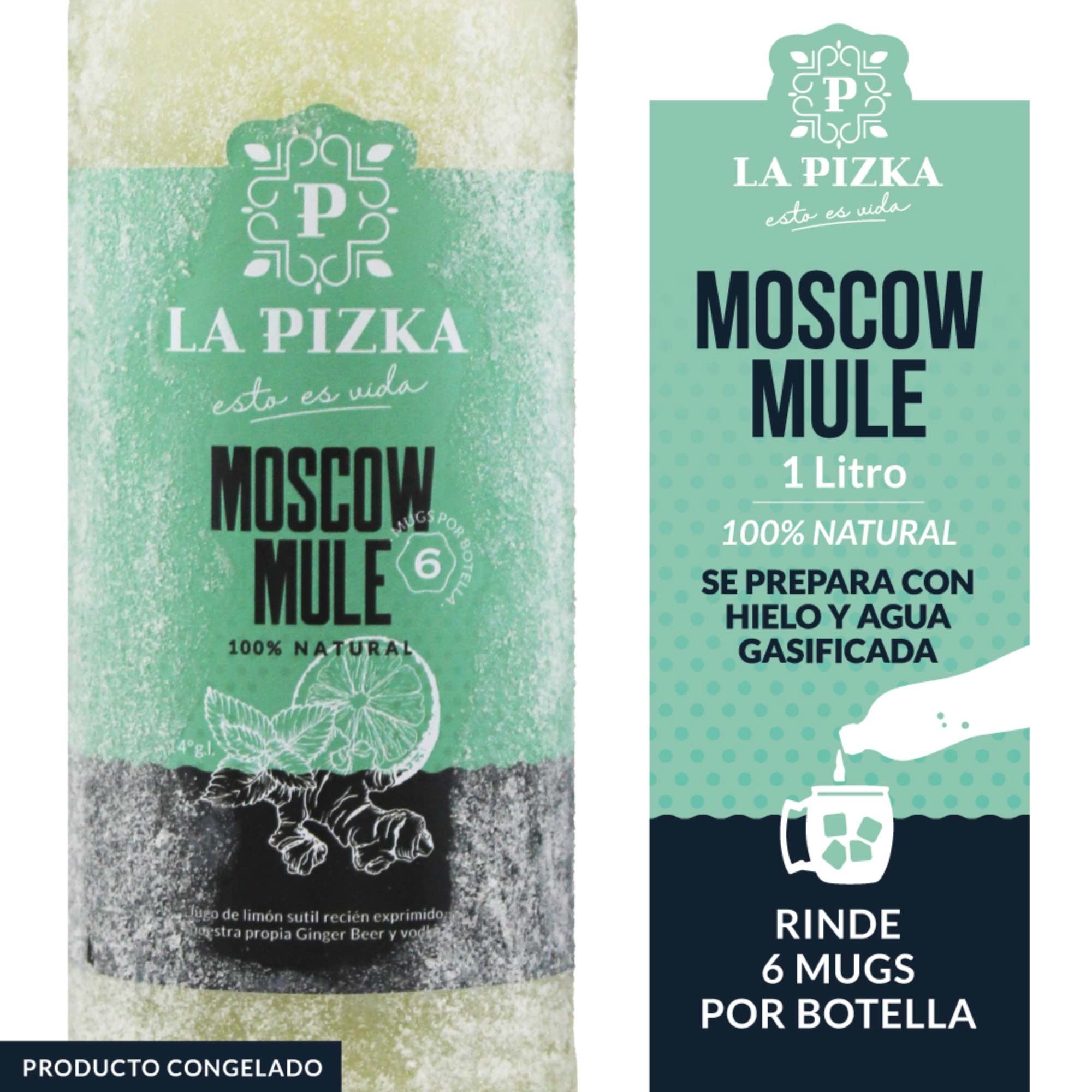 Cóctel Moscow Mule 14° Botella 1 L La Pizka
