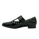 thumbnail image 3 of Ballerina para mujer, Negro doble correa con hebilla, 3 of 5